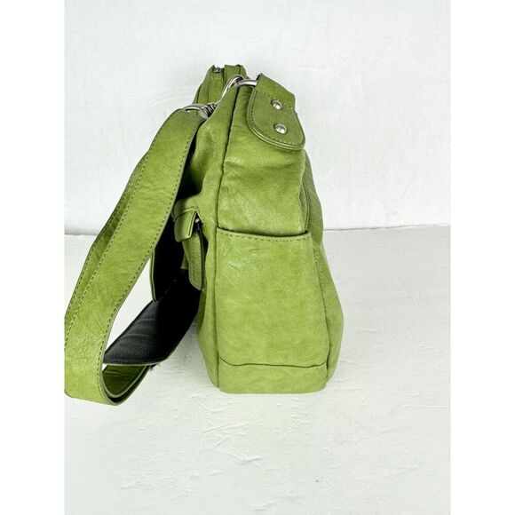 Kelly Moore B-Hobo Camera Bag Purse Green Photographer Crossbody Convertible - Picture 3 of 11
